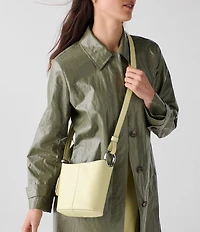 kate spade new york Halo Fine Grain Leather Mini Bucket