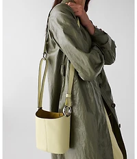 kate spade new york Halo Fine Grain Leather Mini Bucket