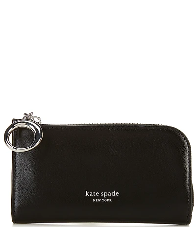 kate spade new york Halo Fine Grain Leather Small Slim Bifold Wallet