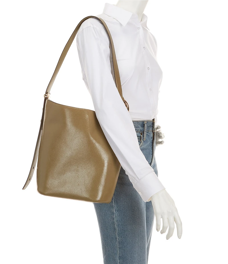 kate spade new york Halo Glazed Leather Bucket Bag