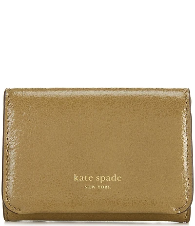 kate spade new york Halo Glazed Leather Card Case Trifold Wallet