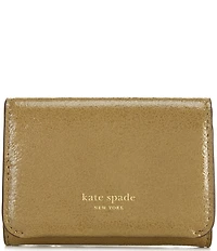 kate spade new york Halo Glazed Leather Card Case Trifold Wallet