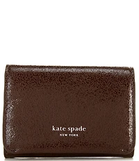kate spade new york Halo Glazed Leather Card Case Trifold Wallet