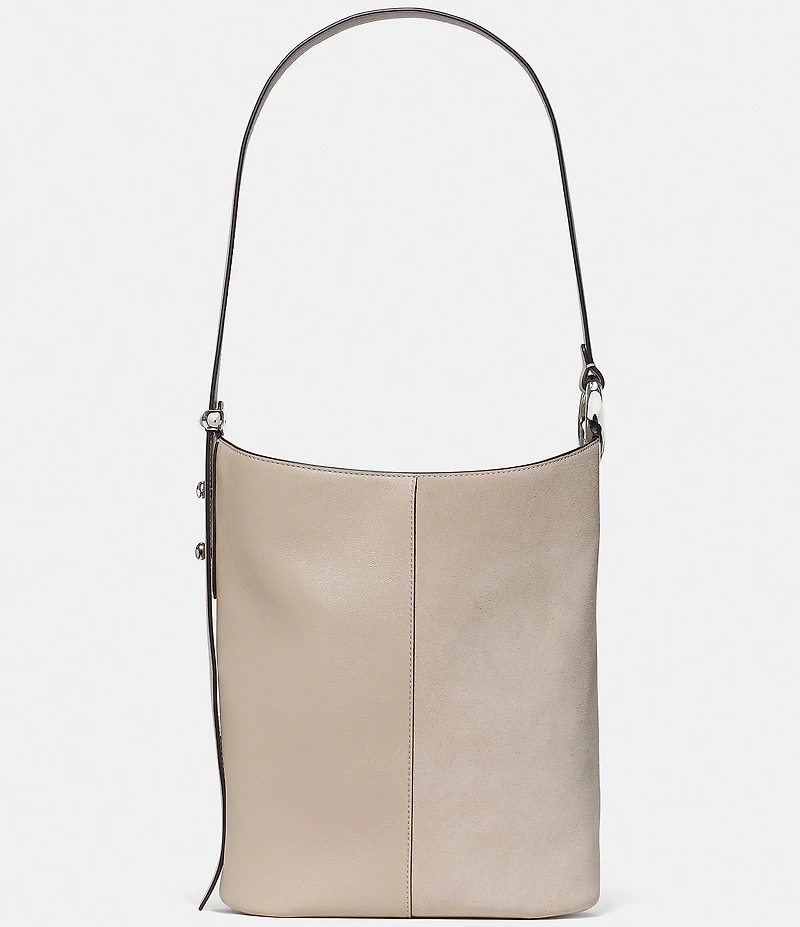 kate spade new york Halo Leather and Suede Bucket Bag