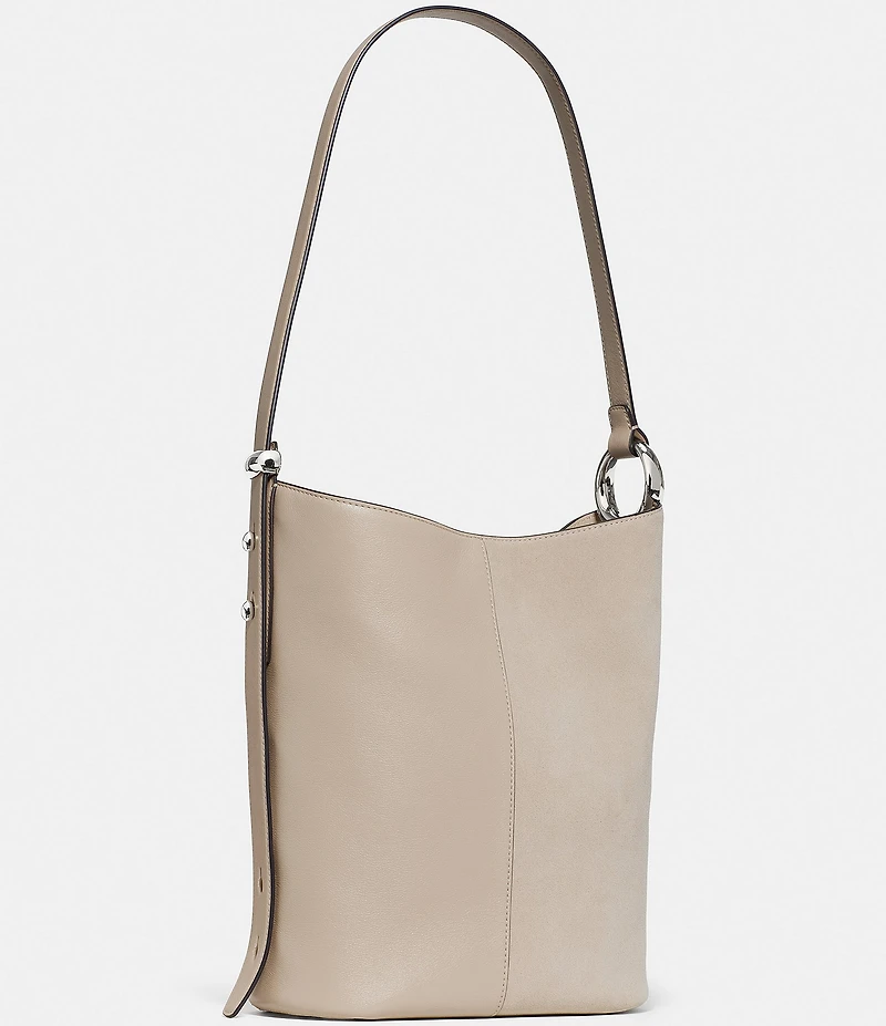 kate spade new york Halo Leather and Suede Bucket Bag