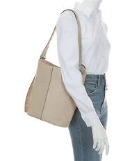 kate spade new york Halo Leather and Suede Bucket Bag