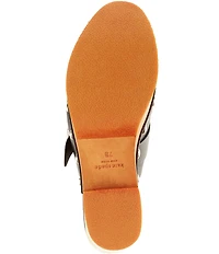 kate spade new york Halo Leather Studded Platform Block Heel Clogs
