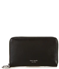 kate spade new york Halo Medium Fine Grain Leather Zip Around Wallet