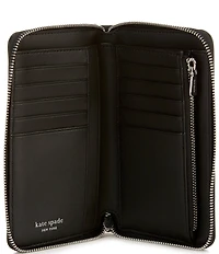 kate spade new york Halo Medium Fine Grain Leather Zip Around Wallet