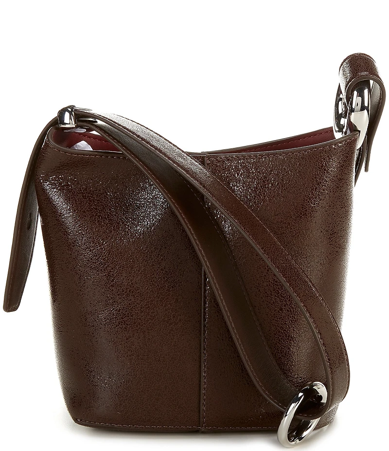 kate spade new york Halo Mini Glazed Leather Bucket Bag