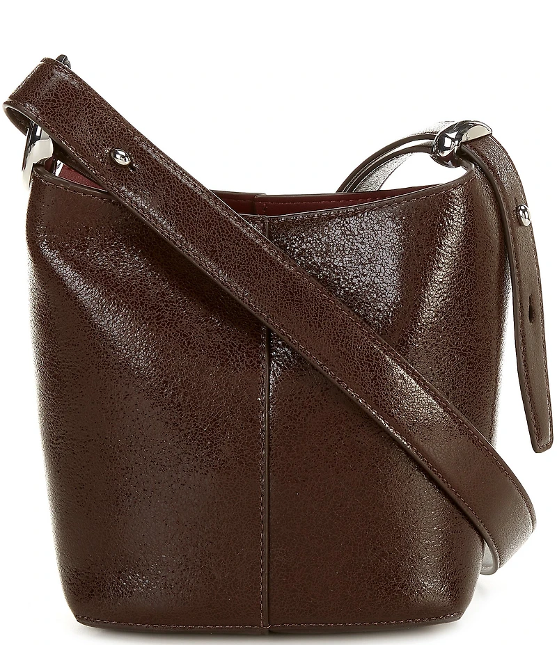 kate spade new york Halo Mini Glazed Leather Bucket Bag