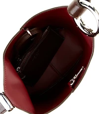 kate spade new york Halo Mini Glazed Leather Bucket Bag