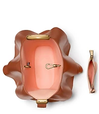 kate spade new york Halo Pleated Wave Leather Mini Bucket Bag