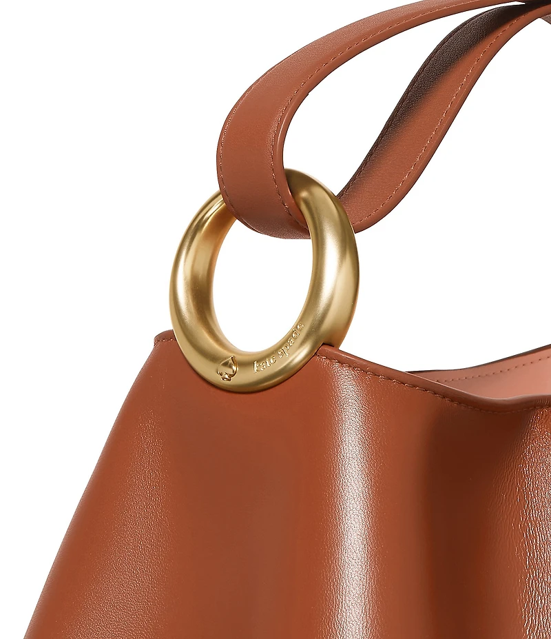 kate spade new york Halo Pleated Wave Leather Mini Bucket Bag