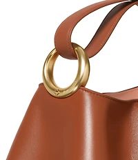 kate spade new york Halo Pleated Wave Leather Mini Bucket Bag
