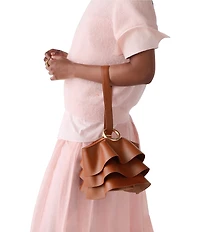 kate spade new york Halo Pleated Wave Leather Mini Bucket Bag