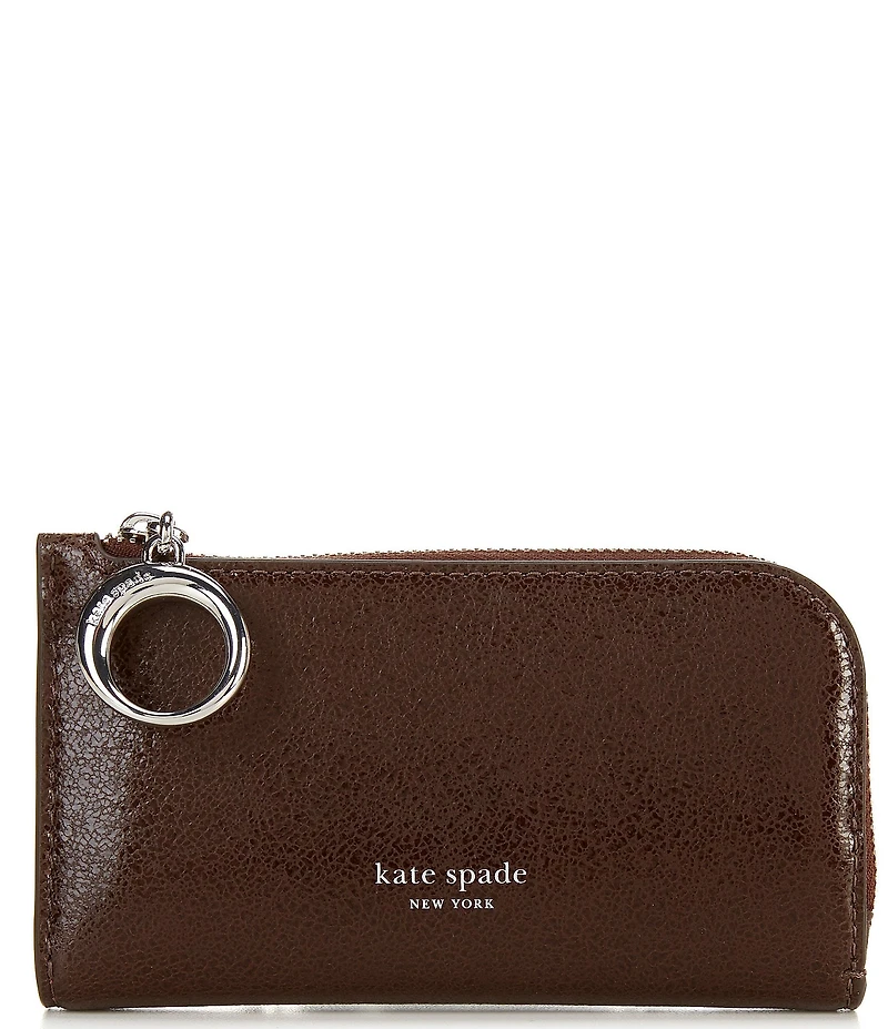 kate spade new york Halo Small Glazed Leather Slim Bifold Wallet