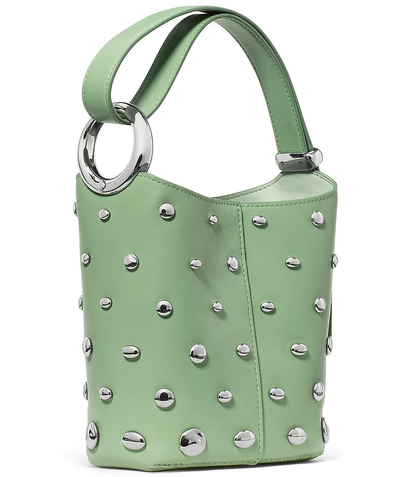 kate spade new york Halo Studded Fine Grain Leather Mini Bucket Bag