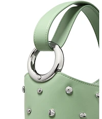 kate spade new york Halo Studded Fine Grain Leather Mini Bucket Bag
