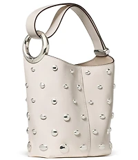 kate spade new york Halo Studded Fine Grain Leather Mini Bucket Bag