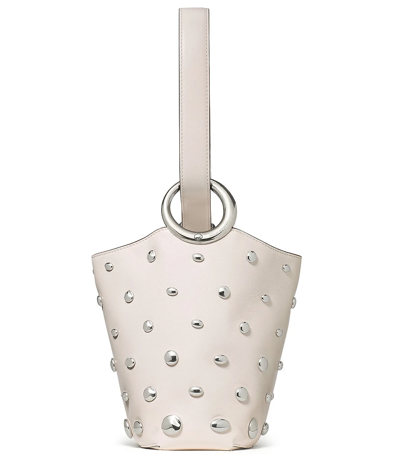 kate spade new york Halo Studded Fine Grain Leather Mini Bucket Bag