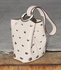 kate spade new york Halo Studded Fine Grain Leather Mini Bucket Bag