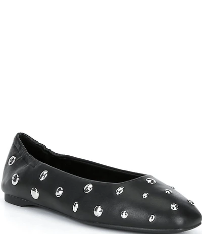 kate spade new york Halo Studded Leather Ballet Flats