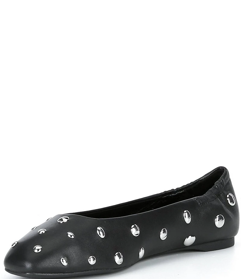 kate spade new york Halo Studded Leather Ballet Flats