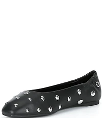 kate spade new york Halo Studded Leather Ballet Flats