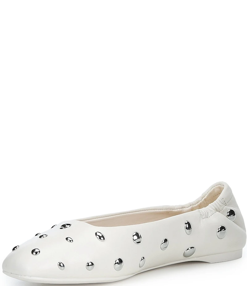 kate spade new york Halo Studded Leather Ballet Flats