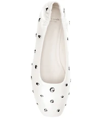 kate spade new york Halo Studded Leather Ballet Flats