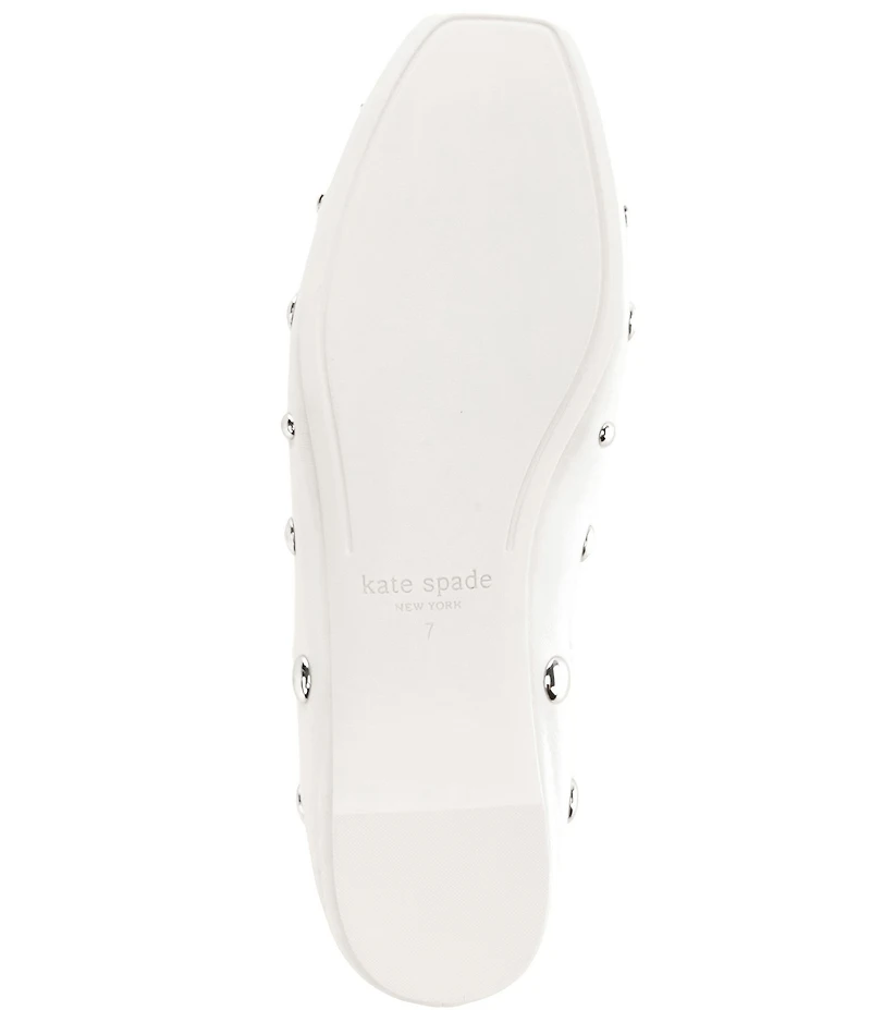 kate spade new york Halo Studded Leather Ballet Flats