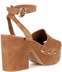 kate spade new york Halo Suede Platform Sandals