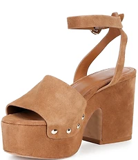 kate spade new york Halo Suede Platform Sandals