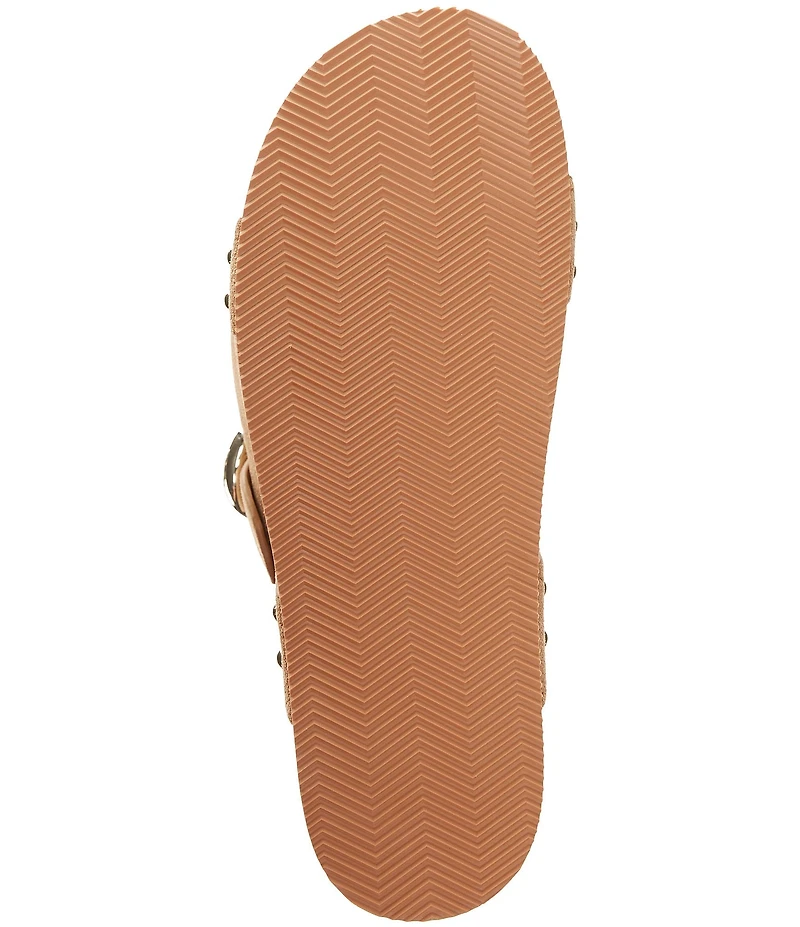 kate spade new york Halo Suede Platform Wedge Slide Sandals