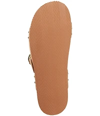 kate spade new york Halo Suede Platform Wedge Slide Sandals