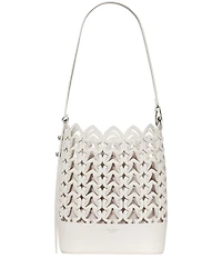 kate spade new york Halo Woven Leather Bucket Bag