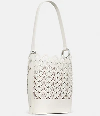 kate spade new york Halo Woven Leather Bucket Bag