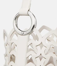 kate spade new york Halo Woven Leather Bucket Bag