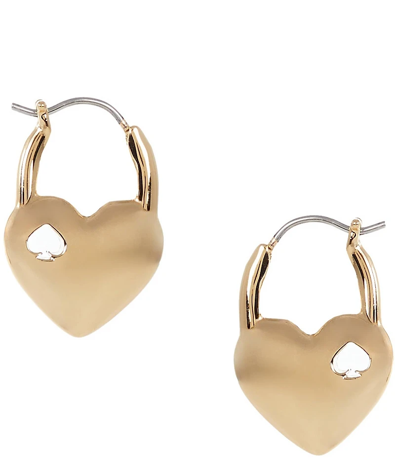 kate spade new york Heart & Spade Huggie Hoop Earrings