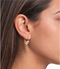 kate spade new york Heart & Spade Huggie Hoop Earrings