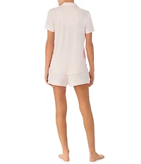 kate spade new york Heart Dot Modal Jersey Short Sleeve Notch Collar Shorty Bridal Pajama Set