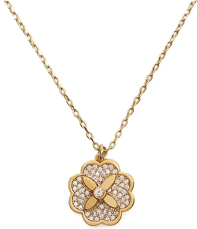 kate spade new york Heritage Bloom Mini Short Pendant Necklace