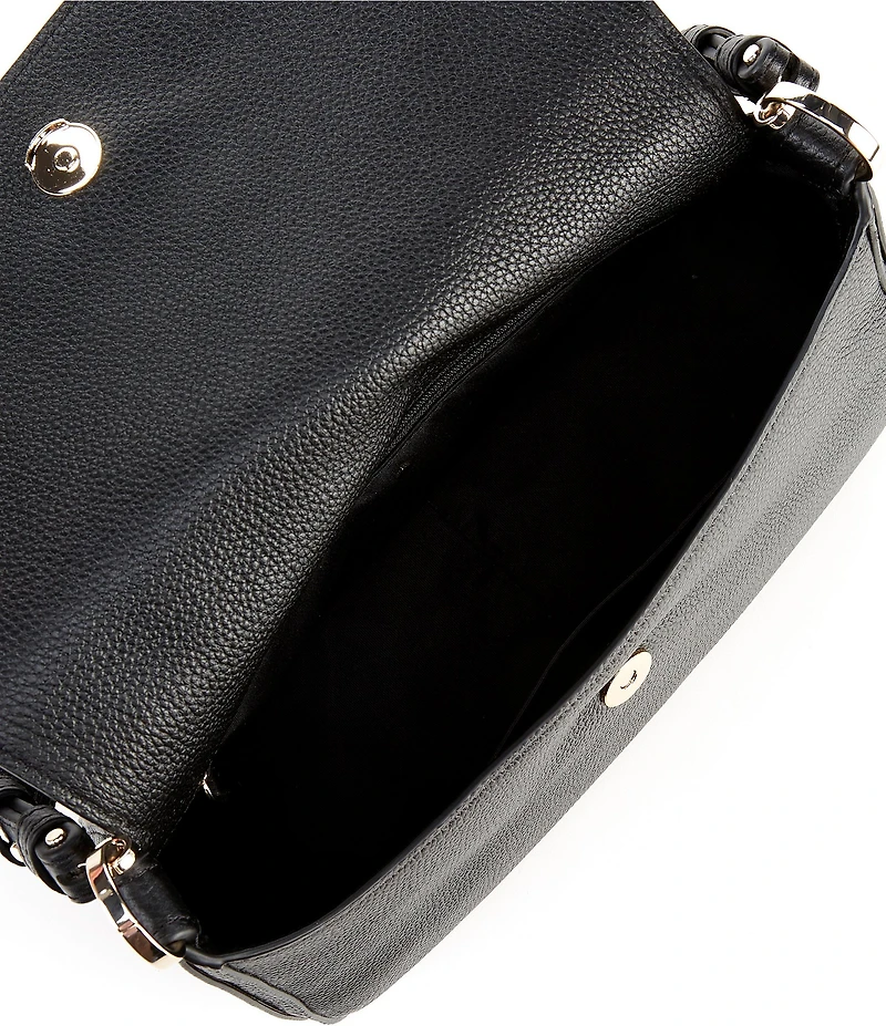 kate spade new york Hudson Medium Flap Pebbled Leather Shoulder Bag