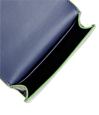 kate spade new york In The Garden Floral Applique Pebble Leather Flap Card Case