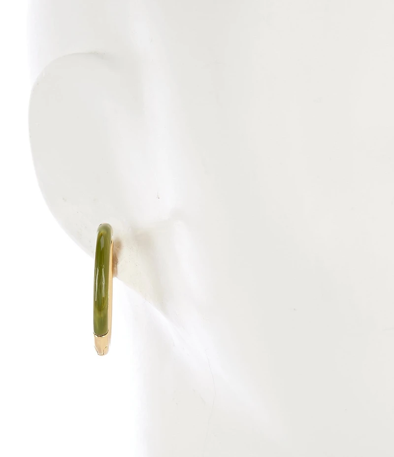 kate spade new york Interlock Hoop Earrings