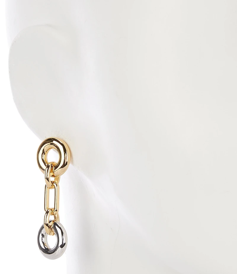 kate spade new york Interlock Chain Linear Earrings