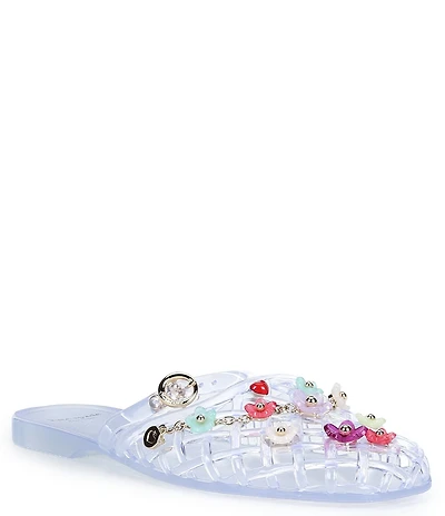 kate spade new york Jellyfish Floral Charm Ornamented Flat Mules