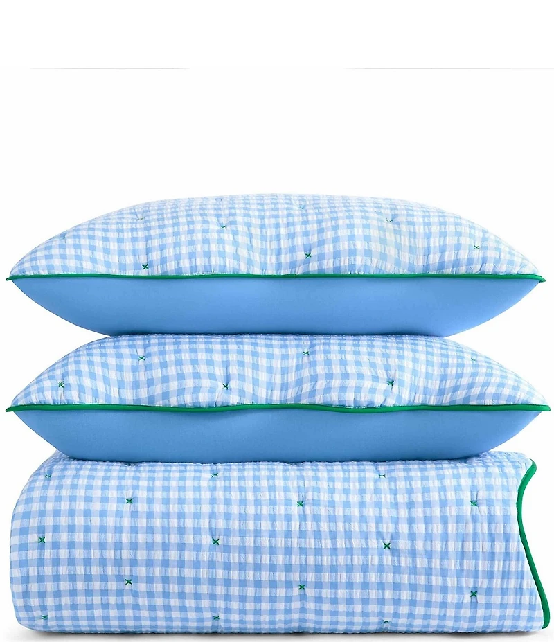 kate spade new york Joyful Gingham Reversible Quilt Bedding Mini Set