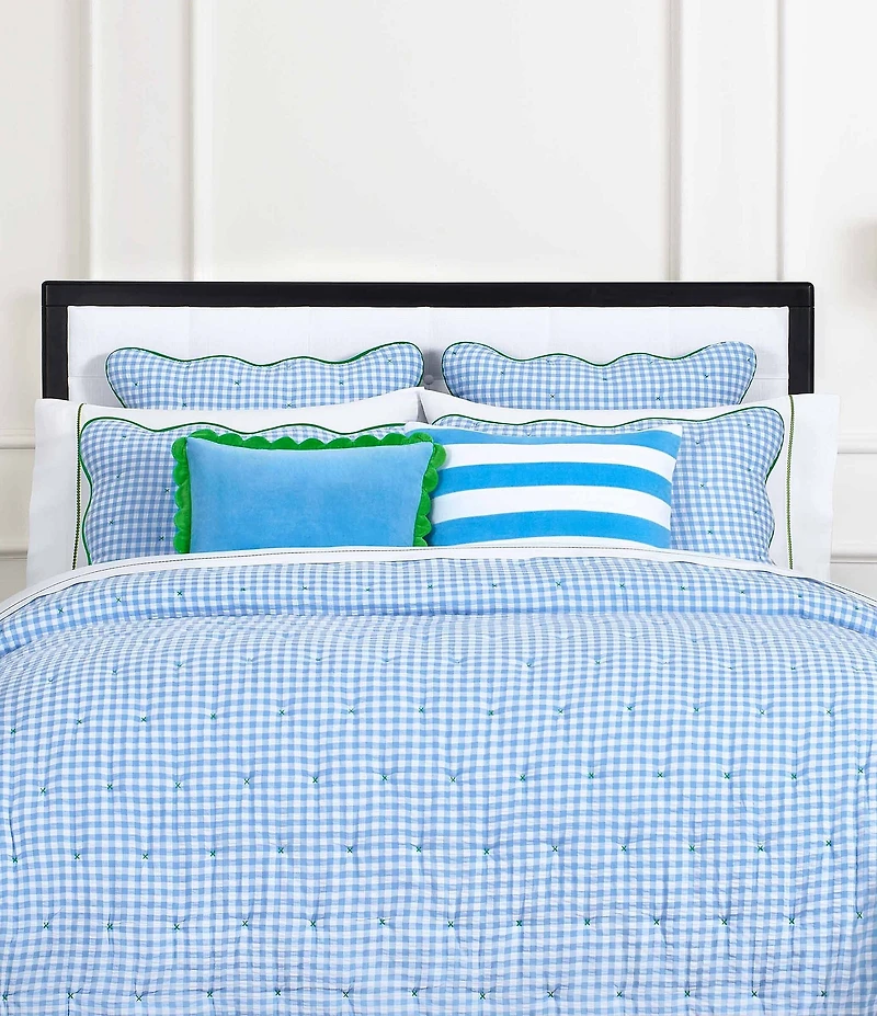 kate spade new york Joyful Gingham Reversible Quilt Bedding Mini Set